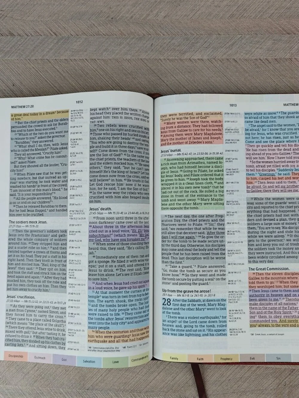 Holman Rainbow Study Bible NIV Edition 2015 Cocoa Terra Cotta LeatherTouch